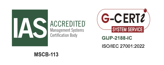 IAS認証およびISO/IEC 27001:2022認証